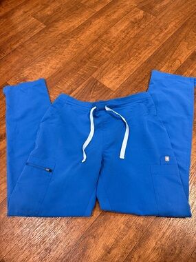Figs Small Royal Blue Women's Yola Drawstring Joggers style# TW2000R